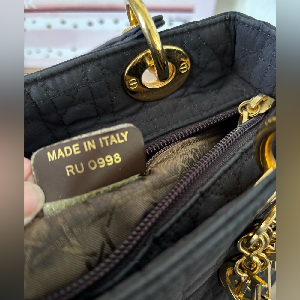 Lady Dior - Quilted Vintage Handbag with Gold Accents - Picture 13 of 14